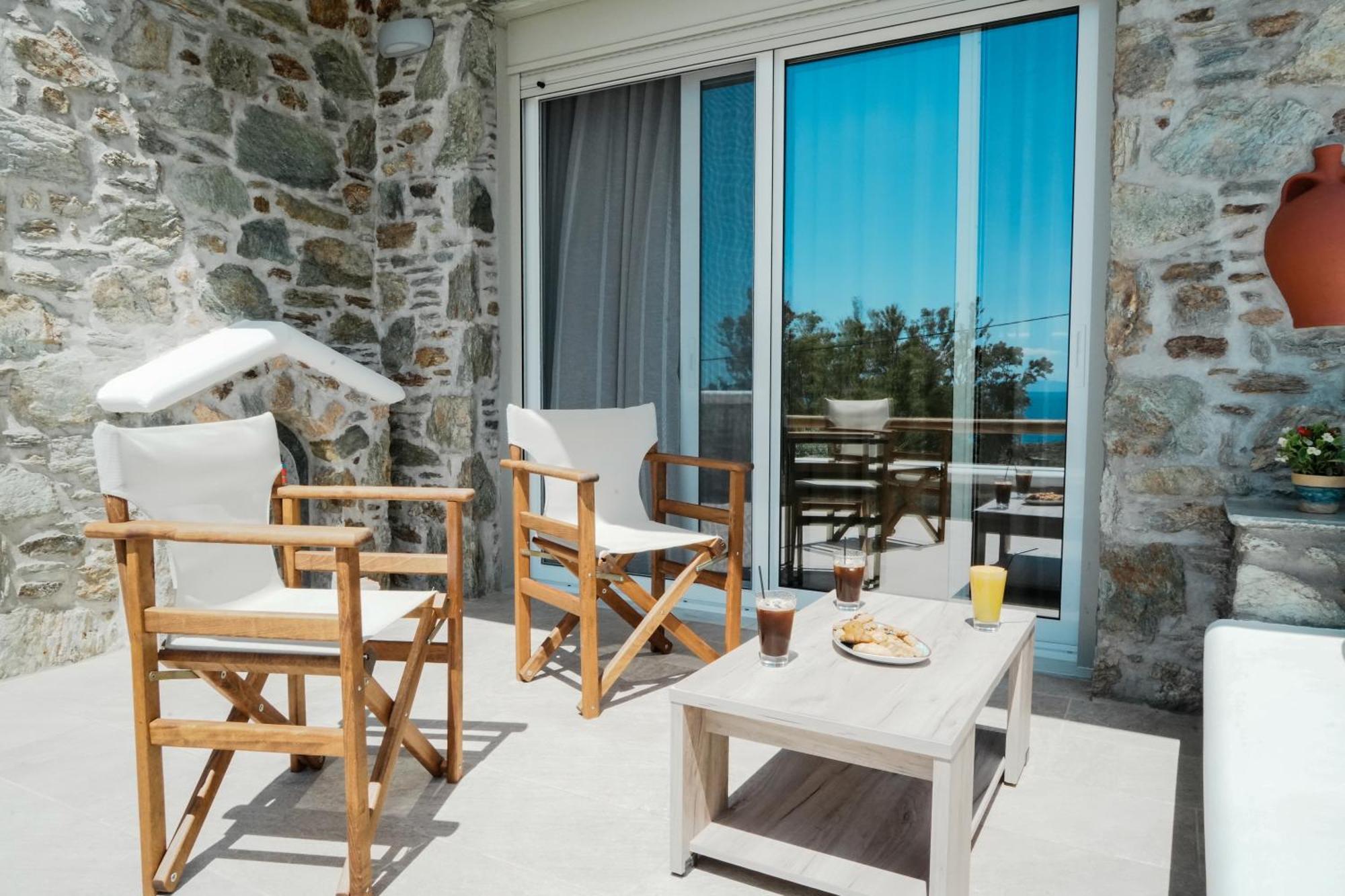 Filokalia 4 Veins - Vacation House With Sea View Kárystos Eksteriør bilde